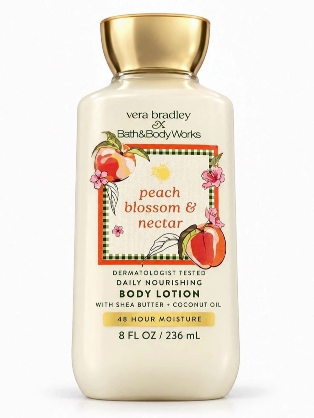 Vera Bradley x Bath & Body Works Peach Blossom Nectar Body Lotion 8 oz